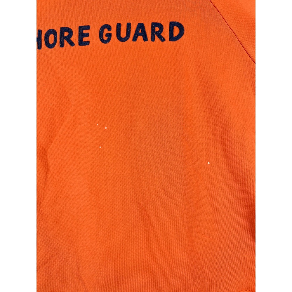 Vintage 90s Polo Sport Ralph Lauren Shore Guard Raglan Sweatshirt Men XXL Orange - Picture 3 of 11